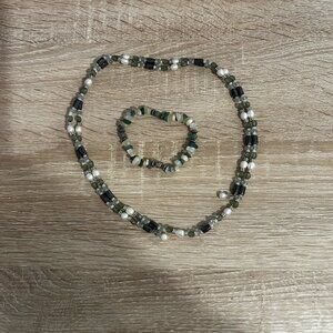 magnetic beaded necklace and bracelet